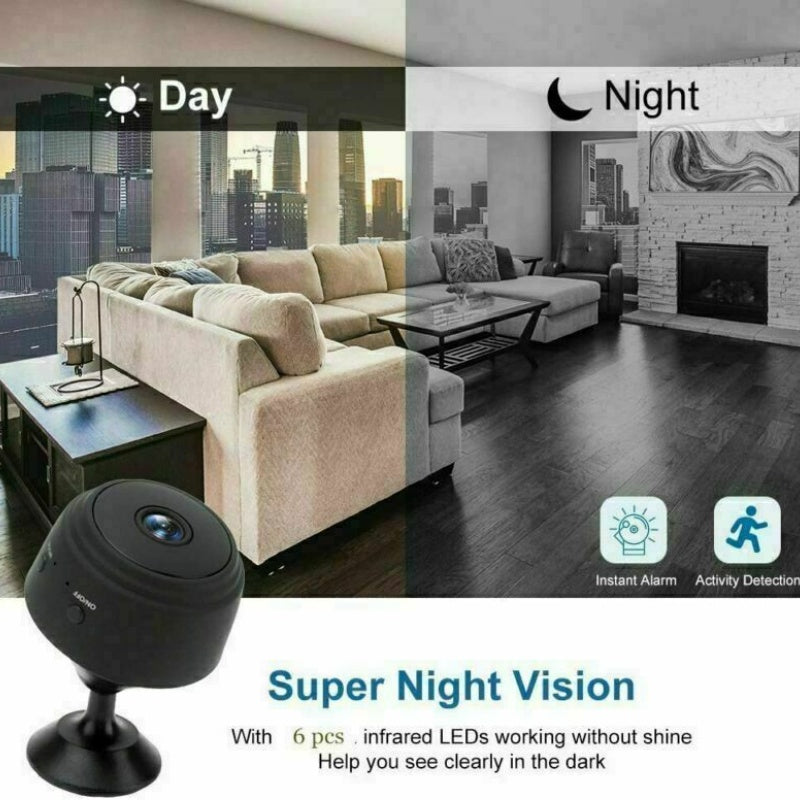 Mini WiFi Security Camera | Wireless Smart Home Camera | Night Vision