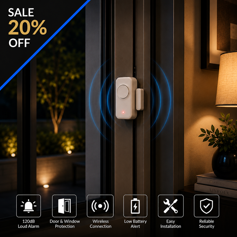 Smart Home Security Bundle | Camera, Alarm & Motion Light Kit