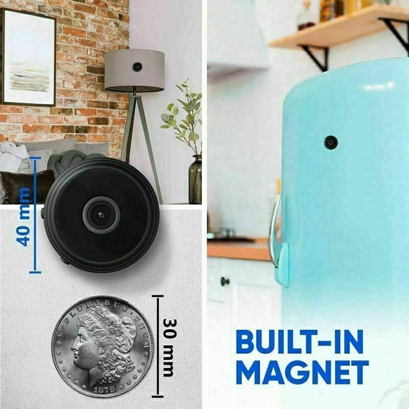 Mini WiFi Security Camera | Wireless Smart Home Camera | Night Vision