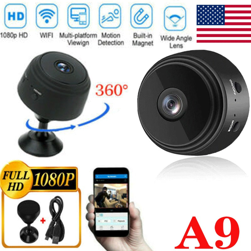 Mini WiFi Security Camera | Wireless Smart Home Camera | Night Vision