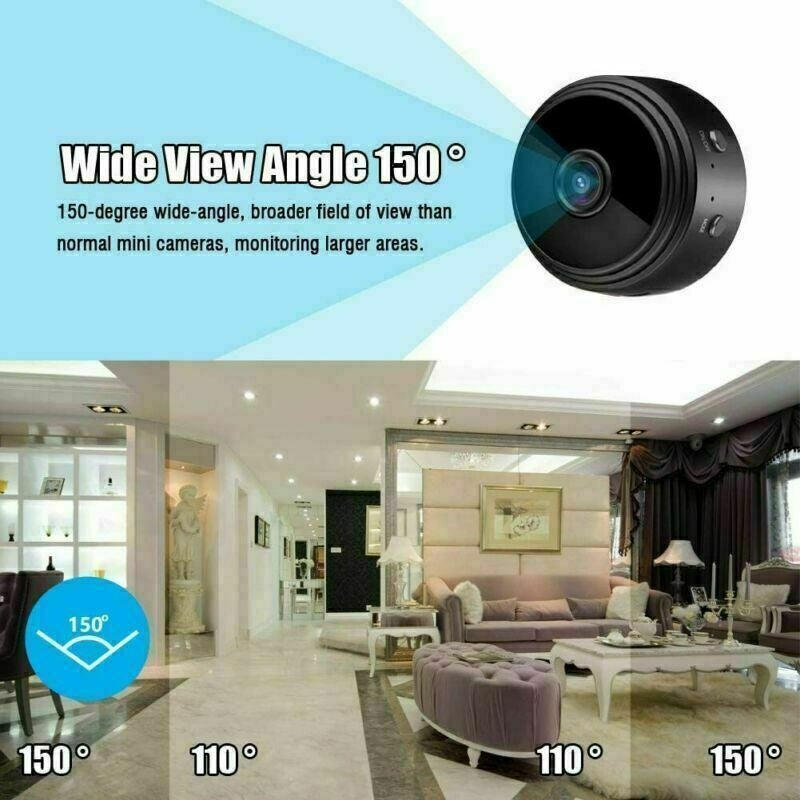 Mini WiFi Security Camera | Wireless Smart Home Camera | Night Vision